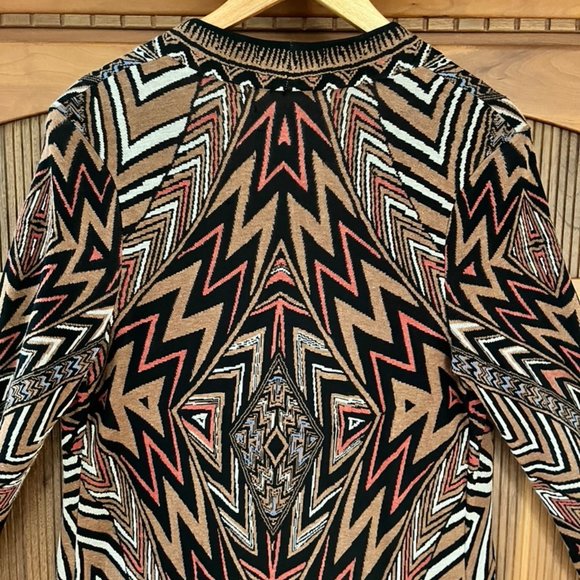Nic + Zoe Tribal Print Tunic Sweater, sz M - Picture 6 of 9